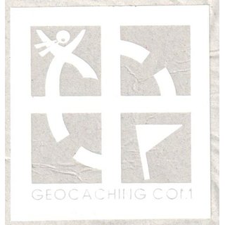 GC-Logo, wei Auen, Logo transparent - ca. 5,8 x 6 cm