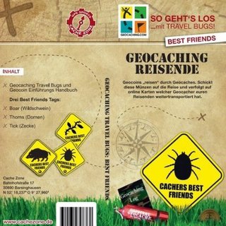 Cache Zones Geocaching Reisende: Best Friends Tags