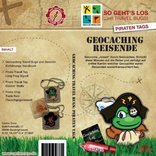 Cache Zones Geocaching Reisende: Piraten Tags