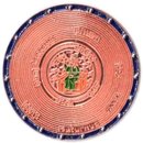 Mapamundi Geocoin Kupfer