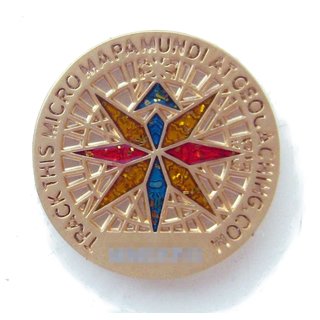 Micro Mapamundi Geocoin