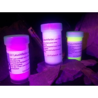 UV Leuchtfarbe. Lack inkl. Grundierung, 50ml