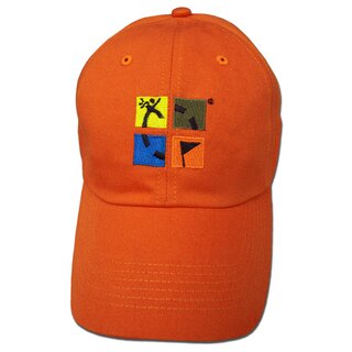 Geocaching Schirmm�tze mit GC-Logo, orange